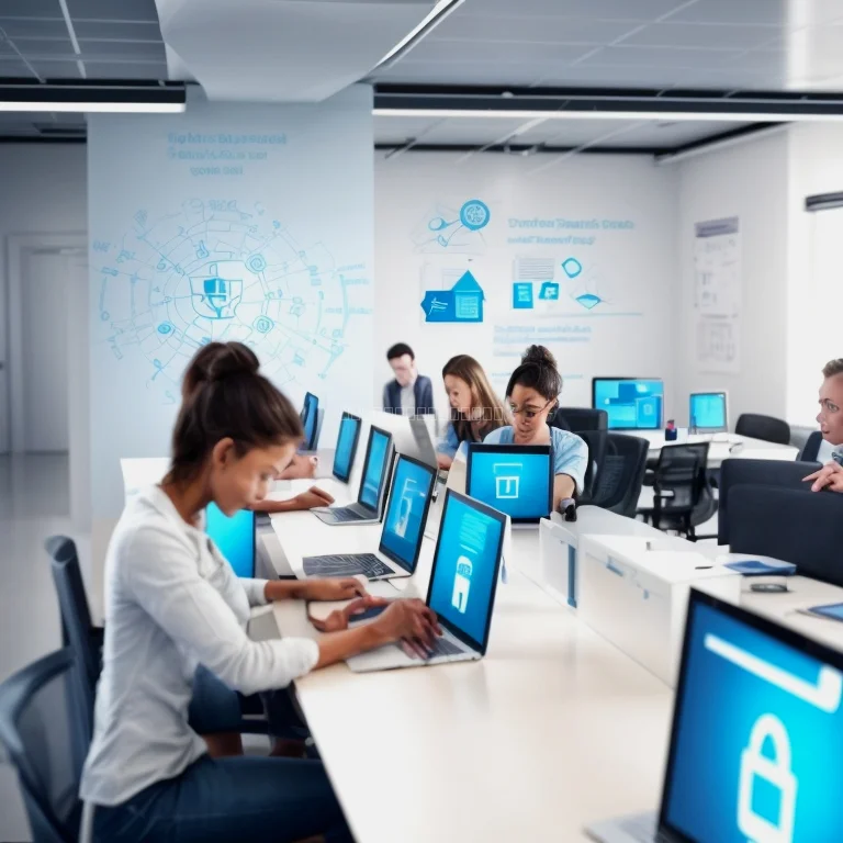 Schulungssituation Cybersecurity Kurs